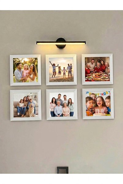 varje Set de 6 rame albe – 20x20 cm (dimensiune exterioară) Decor de perete p...