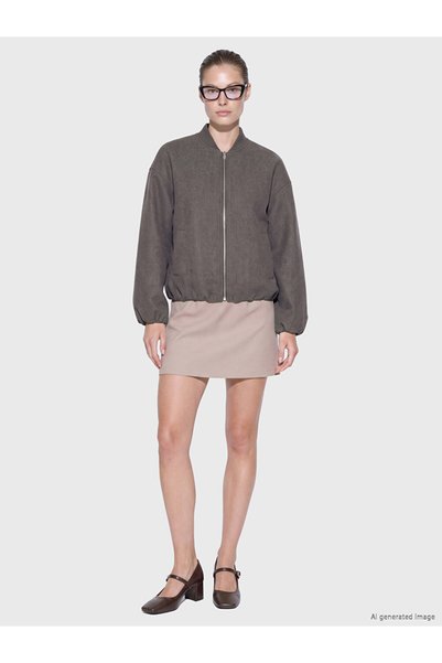 LC Waikiki Geacă Bomber Cachet Oversize pentru Femei