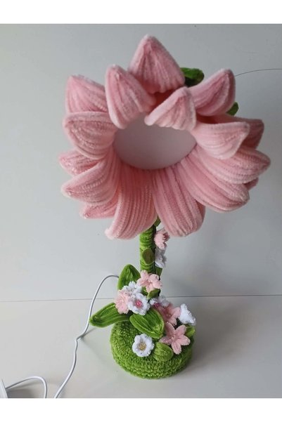 atelier creatii Lampă de veghe florală lucrată manual – Lampă decorativă în f...