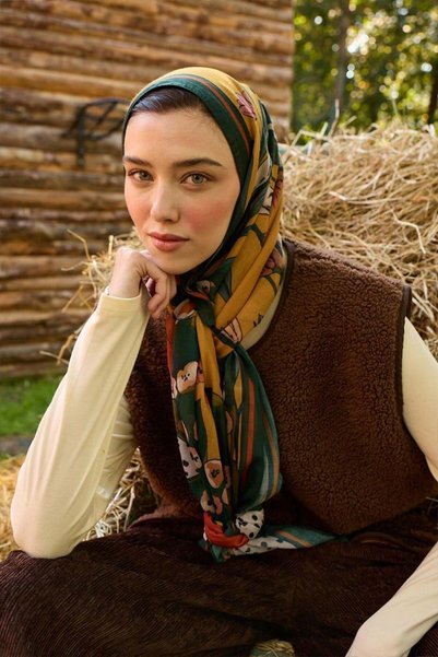 Ceylan Otantik Büyülü Bahçe Şal
