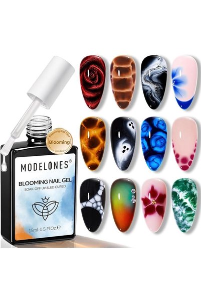 modelones Store طلاء أظافر جل من موديلونز - طبقة علوية 15 مل لا تحتاج للمسح، ...