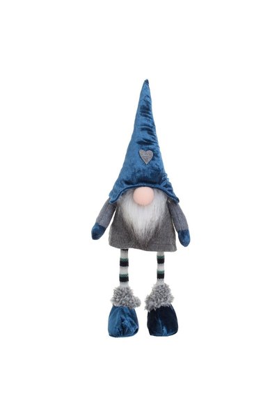 DD SHOP Figurina Decorativa Gnome de Craciun cu Caciula Albastra Inima & Misc...