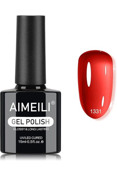 AIMEILI جل للأظافر 15 مل، طلاء أظافر جل قابل للإزالة بالأشعة فوق البنفسجية، ت...