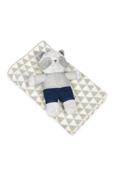 BabyMatex Set paturica Carol Baby Blanket si jucarie de plus Tomcat 03