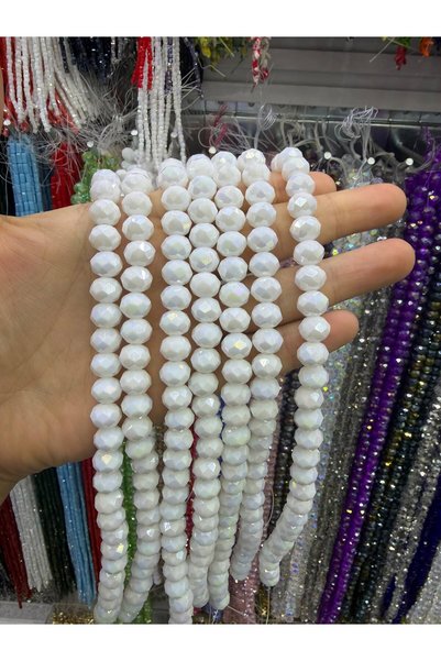 Ralp Moda خرز كريستالي 10 ملم (حجم كبير) مجموعة من الخرز. إجمالي 60 قطعة