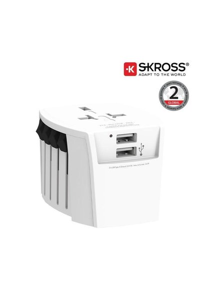 SKROSS World Travel Adapter MUV USB 2A