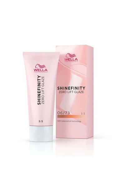 Wella Επαγγελματικό Shinefinity Gold 06/73 Καραμέλα Σοκολάτα 60ml