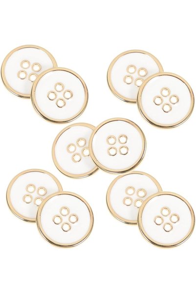 PRETYZOOM 10pcs Practical Metal Sewing Buttons For Clothes Replacement DIY Ha...