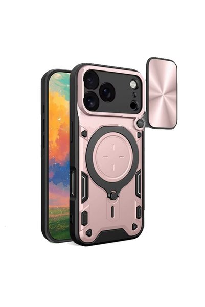 FONIX Carcasă CamShield din metal rezistent pentru Apple iPhone 18 Pro Max, A...