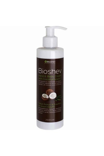 Bioshev Κρέμα χεριών και σώματος με άρωμα καρύδας 250ml
