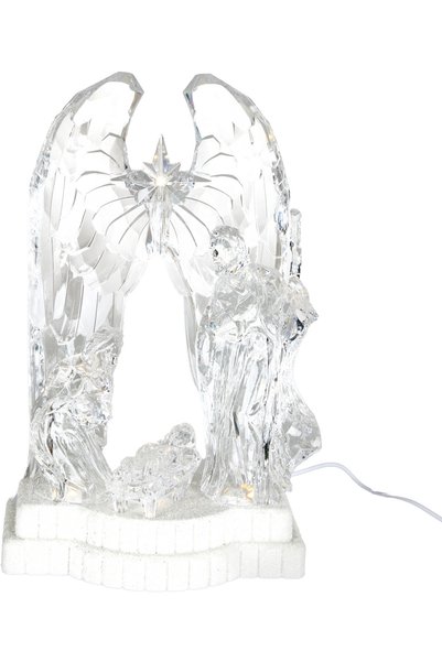 Herdekora Christmas Ornament Lighted Angel Nativity Decor Transparent 10.2X17...