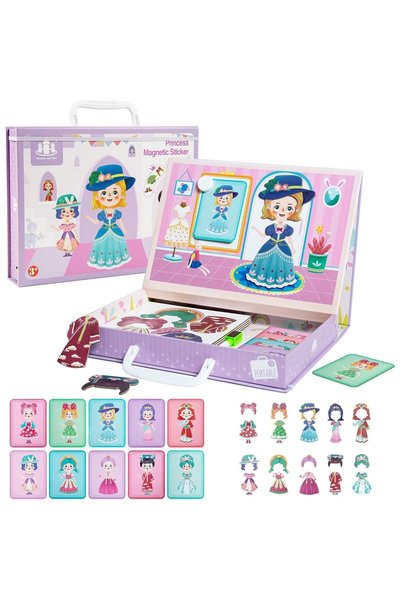 Picodino Magnetic Book and Association Puzzle Dress the Princess with Magneti...