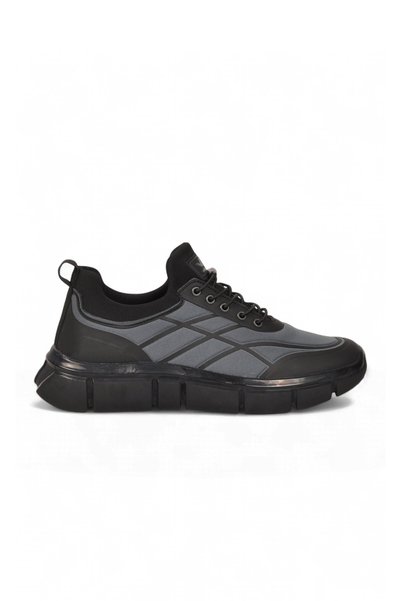 WALKWAY Casual Comfort Sole Lace-Up Smoked Men's Walking and Sports Shoes Str...