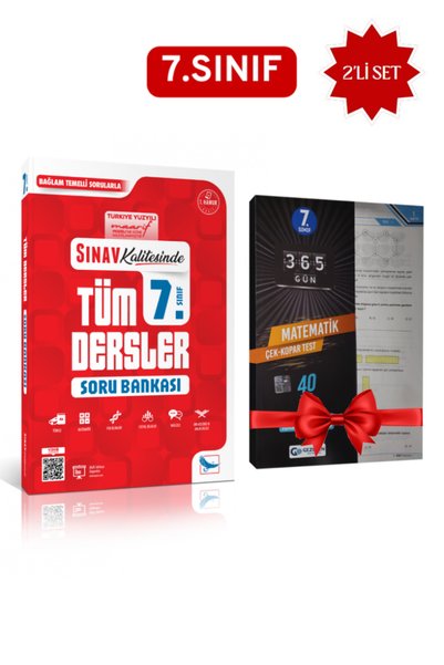 Sınav Yayınları 7.Sınıf Tüm Dersler Soru Bankası + Matematik Çek-Kopar Test