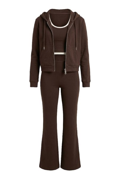 Ruby Cardigan Spanish Style Suit - Brown Brown