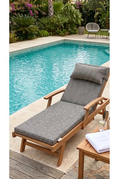 Ralex Saltea șezlong premium două segmente 60x190 cm, Gri (15)