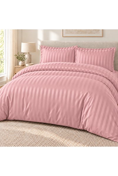 VivaDeco Lenjerie cu elastic 160x200 cm, Damasc, Rebra 4 Piese