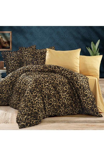 Ralex Lenjerie pat Ranforce Cotton Pro Bumbac 100%, King Size cu husă, 6 pies...