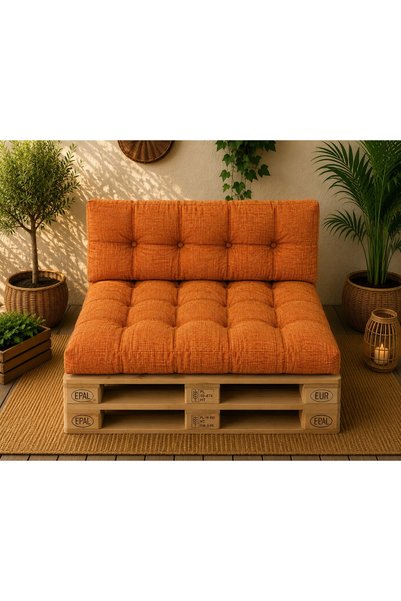 Ralex Σετ μαξιλαριών κήπου  "Pallet Soft Seating " 80x120 εκ. Πορτοκαλί (14)