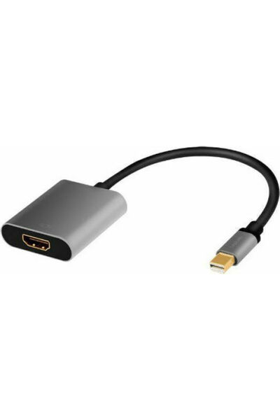 LogiLink Μετατροπέας mini DisplayPort αρσενικό σε HDMI θηλυκό Γκρι 1 τεμάχιο ...