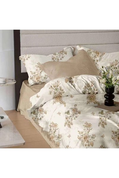 Ralex Lenjerie pat dublu Finet Bumbac 6 piese cu husă saltea 160x200 sau 180x...