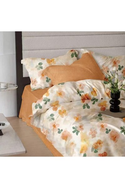 Ralex Finet Cotton Double Duvet Cover Set 6 pieces 220x240 cm, Duvet 200x220 ...