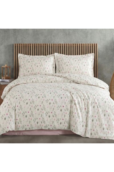 Ralex Lenjerie pat Ranforce Cotton Pro Bumbac 100%, King Size cu husă, 6 pies...