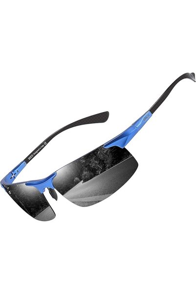 DUCOO DUCO Men's Sports Polarized Driving Carbon Fiber Sunglasses for Men UV4...