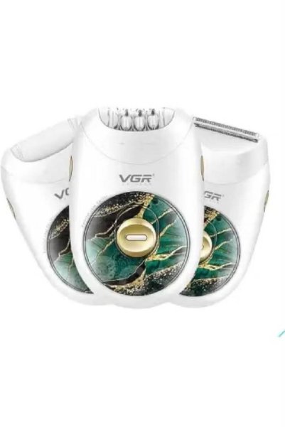 VGR جهاز إزالة الشعر للسيدات 3 في 1 قابل لإعادة الشحن
