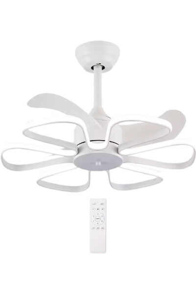 POWERTECH Ανεμιστήρας οροφής 55 εκ. με φωτιστικό, λευκός, Κωδικός: HLL-0173