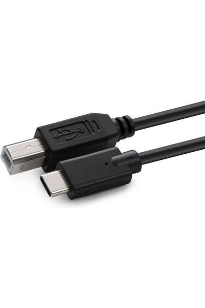 MicroConnect Καλώδιο USB 2.0 USB-C αρσενικό - USB-B Μαύρο 1,8μ (USB3.1C2B2)