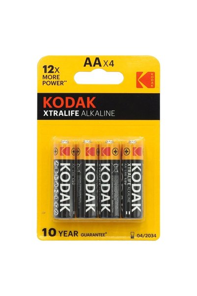 Kodak Αλκαλικές μπαταρίες AA R6 Extra Life, 1.5V, σετ 4 τεμαχίων για ηλεκτρον...