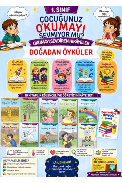 Ata Yayıncılık 1.Sınıflar İçin Okuma Kitabı 10'lu Seri