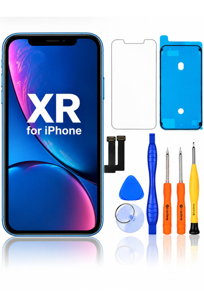Beruflic İphone Xr Lcd Ekran Dokunmatik Çıtalı Ürün Tamir Seti Kırılmaz Cam Ekran Sıvı Bandı Hediye