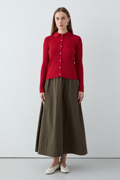 inspiration Berlin Cardigan Red