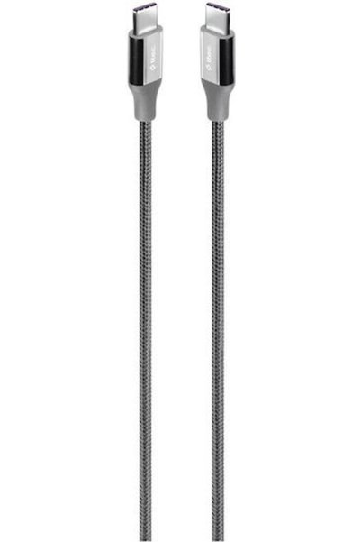 Ttec Καλώδιο USB 2.0 USB-C Αρσενικό - USB-C 65W Γκρι 0.3μ 2DK50UG