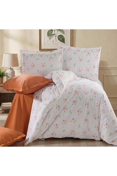 Ralex Ranforce Cotton Pro 100% Cotton Cotton Linen, King Size, 4 Pieces, Whit...