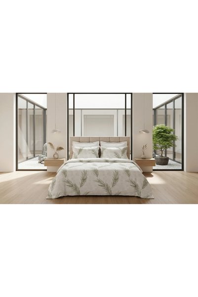 Ralex Lenjerie pat Ranforce 1 persoană cu husă, Cotton Pro Bumbac 100%, Heirloom