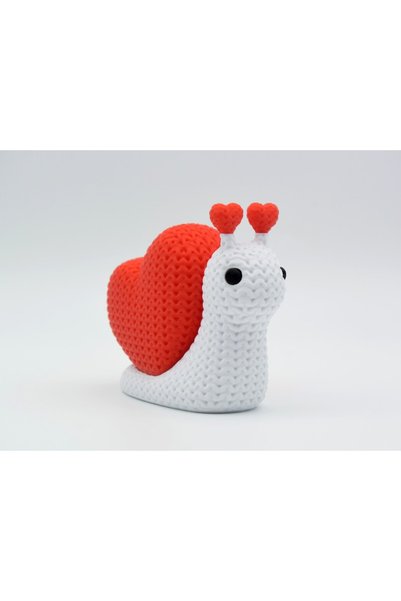 3DONE MODELS Figurina 3D Crosetata Melc Valentine's - Model Decorativ, Printa...