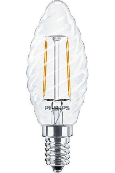 Philips Corepro Λάμπα LED 2W 150εκ. για Ντουί E14 Θερμό Λευκό 250lm