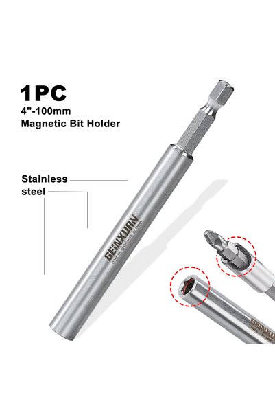 Choice 1PC Geinxurn 4''Stainless Screwdriver Bit Holder,Extension Socket Dril...