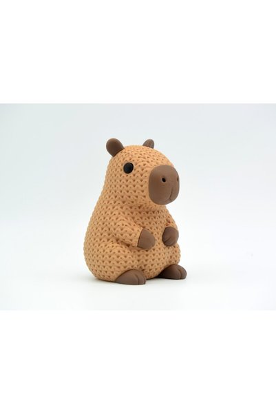 3DONE MODELS Figurina 3D Crosetata Capibara - Model Decorativ, Printat 3D, Co...