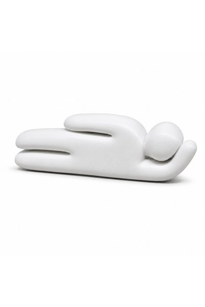 3DONE MODELS FIgurina Meccha Chameleon caracter - Relaxat, 80 mm, alb mat, pr...