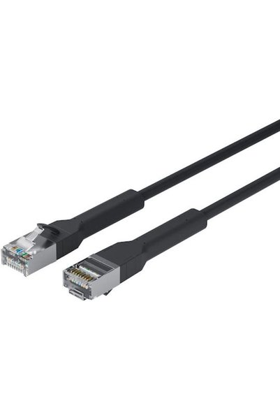 Lanview U/FTP (STP) Cat.6a (Gigabit) Καλώδιο Δικτύου Ethernet 1μ Μαύρο