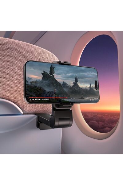 jsaux Airplane Travel Essentials, Airplane Phone Holder, 360 Degree