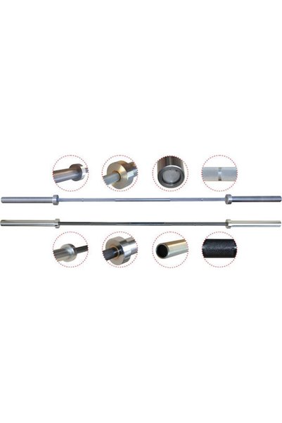 Amila Ίσια Μπάρα Ολυμπιακού Τύπου Φ50mm 12kg Μήκος 160cm χωρίς Κολάρο