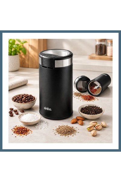 Bezos Kahve & Baharat Öğütücü 200W, 50g Çelik Bıçak AGC