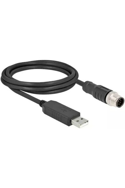 DELOCK 64257 Καλώδιο Αισθητήρα & Ενεργοποιητή 1.8 μ. M12 USB 2.0 Τύπου-A Μαύρο