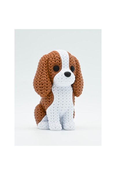3DONE MODELS Figurina 3D Crosetata Cavalier King Charles Spaniel, decorativ, ...