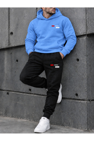 SILATU Paris Printed Tracksuit (Sweat-Black Tracksuit)